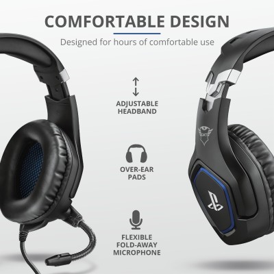 Гарнітура ігрова Trust GXT 488 Forze-G for PS4, 3.5мм, чорний