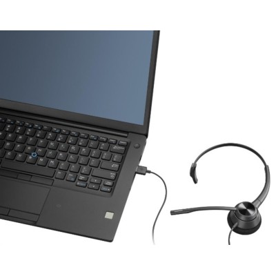 Гарнітура комп'ютерна моно On-ear Poly EncorePro 310, USB-A, всеспрямований, чорний (767G1AA)