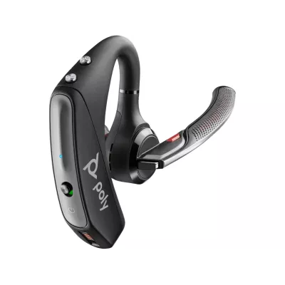 Bluetooth-гарнітура Poly Voyager 5200 UC з адаптером BT600, USB-A, Bluetooth, всеспрямований, Acoustic fence, чорний (7K2E1AA)