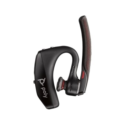 Bluetooth-гарнітура Poly Voyager 5200 UC з адаптером BT600, USB-A, Bluetooth, всеспрямований, Acoustic fence, чорний (7K2E1AA)