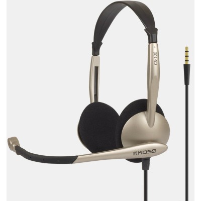 Гарнітура комп'ютерна стерео On-Ear Koss CS100i, 3.5мм, Uni Mic, 2.4м, кремовий (197138.101) Гарнітура комп'ютерна стерео On-Ear Koss CS100i, 3.5мм, Uni Mic, 2.4м, кремовий (197138.101)
