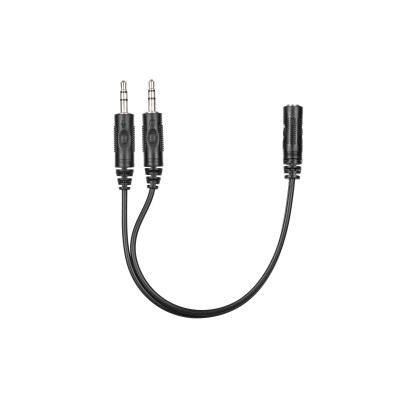 Гарнітура ПК моно On-ear 2E CH12 mini-jack, omni-mic, 1.2м, чорний (2E-CH12MJ)