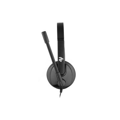 Гарнітура ПК моно On-ear 2E CH12 USB, omni-mic, 2м, чорний (2E-CH12MU)