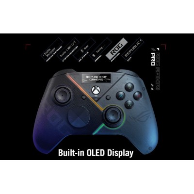 Геймпад ASUS ROG Raikiri Pro for Xbox, USB-A/BT/WL чорний (90GC00W0-BGP000)