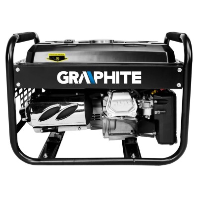 Генератор бензиновий GRAPHITE 230В (1 фаза), 2/2.2кВт, ручний старт, AVR, 40кг
