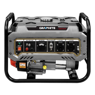 Генератор бензиновий GRAPHITE 230В (1 фаза), 2/2.2кВт, ручний старт, AVR, 40кг
