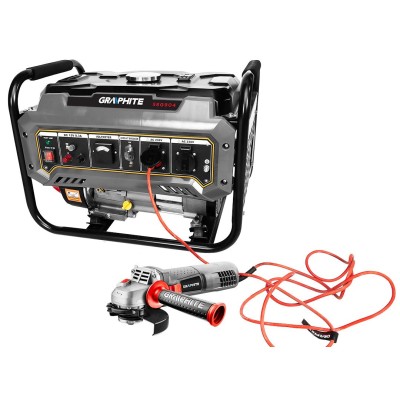 Генератор бензиновий GRAPHITE 230В (1 фаза), 2/2.2кВт, ручний старт, AVR, 40кг
