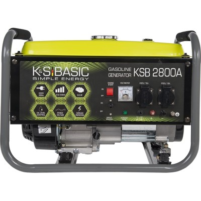 Генератор бензиновий Konner&Sohnen Basic KSB 2800A, 230В, 2.8кВт, ручний запуск, 36.2кг Генератор бензиновий Konner&Sohnen Basic KSB 2800A, 230В, 2.8кВт, ручний запуск, 36.2кг