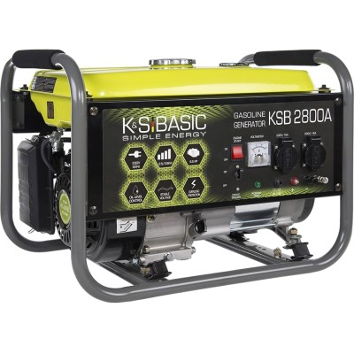 Генератор бензиновий Konner&Sohnen Basic KSB 2800A, 230В, 2.8кВт, ручний запуск, 36.2кг Генератор бензиновий Konner&Sohnen Basic KSB 2800A, 230В, 2.8кВт, ручний запуск, 36.2кг