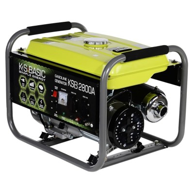 Генератор бензиновий Konner&Sohnen Basic KSB 2800A, 230В, 2.8кВт, ручний запуск, 36.2кг Генератор бензиновий Konner&Sohnen Basic KSB 2800A, 230В, 2.8кВт, ручний запуск, 36.2кг