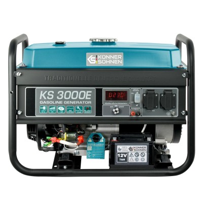 Генератор бензиновий Konner&Sohnen KS 3000E, 230В, 3.0кВт, електростартер, 46.1кг (KS3000E) Генератор бензиновий Konner&Sohnen KS 3000E, 230В, 3.0кВт, електростартер, 46.1кг (KS3000E)