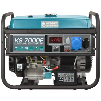 Генератор бензиновий Konner&Sohnen KS 7000E, 230В, 5.5кВт, електростартер, 76.2кг (KS7000E)