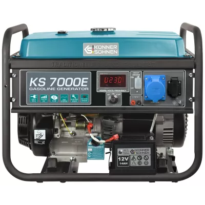 Генератор бензиновий Konner&Sohnen KS 7000E, 230В, 5.5кВт, електростартер, 76.2кг (KS7000E)