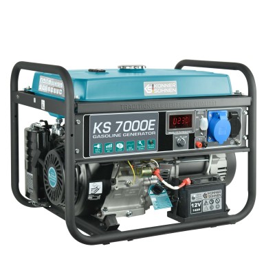 Генератор бензиновий Konner&Sohnen KS 7000E, 230В, 5.5кВт, електростартер, 76.2кг (KS7000E)