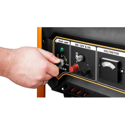 Генератор бензиновий Neo Tools 230В (1 фаза), 2.8/3кВт, електростарт, AVR, 45кг (04-730)