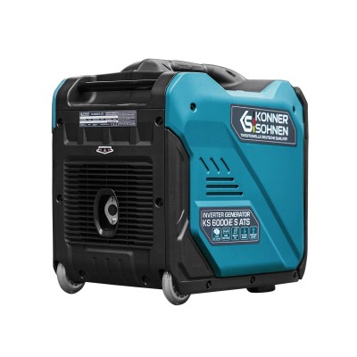 Генератор бензиновий інверторний Konner&Sohnen KS 6000iE ATS, 230, 5.5кВт, АВР(ATS), електростартер, 40кг (KS6000IESATS)
