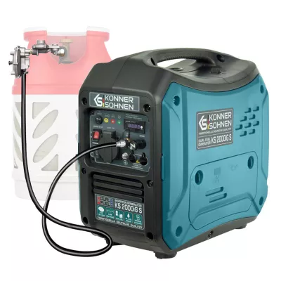 Генератор газобензиновий інверторний Konner&Sohnen KS 2000iG S, 230В, 2.0кВт, ручний запуск, 19кг (KS2000IGS)