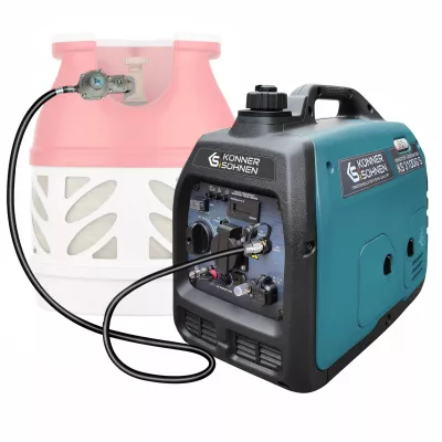Генератор газобензиновий інверторний Konner&Sohnen KS 3100iG S, 230В, 3.1кВт, ручний запуск, 22кг (KS3100IGS)