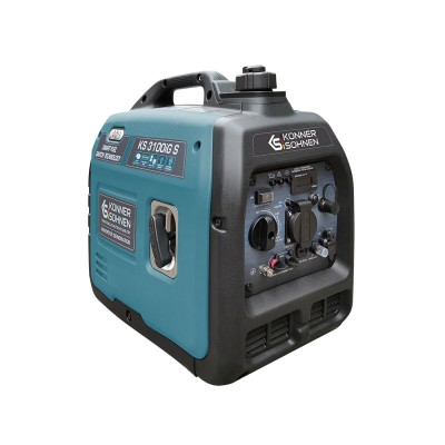 Генератор газобензиновий інверторний Konner&Sohnen KS 3100iG S, 230В, 3.1кВт, ручний запуск, 22кг (KS3100IGS)