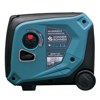Генератор газобензиновий інверторний Konner&Sohnen KS 4000iEG S, 230В, 4.0кВт, електростартер, 40кг (KS4000IEGS)