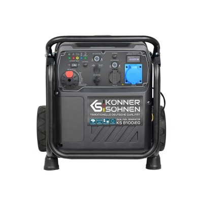 Генератор газобензиновий інверторний Konner&Sohnen KS8100IEG, 230В, 8.5кВт, електростартер, 68кг.