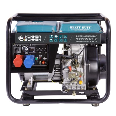 Генератор дизельний Konner&Sohnen KS 9100HDE-1/3 ATSR (EURO V), 230/400В, 6.5/6.0кВт, 7.5/7.0кВт, 1/3Фази, АВР(ATS), електростар