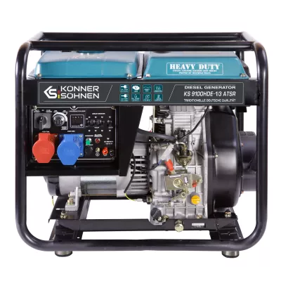 Генератор дизельний Konner&Sohnen KS 9100HDE-1/3 ATSR (EURO V), 230/400В, 6.5/6.0кВт, 7.5/7.0кВт, 1/3Фази, АВР(ATS), електростар
