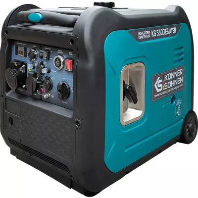 Генератор інверторний бензиновий Konner&Sohnen KS 5500iES ATSR, 230В, 5.5кВт, АВР(ATS), електростартер, 52кг (KS5500IESATSR)