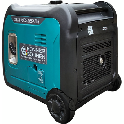 Генератор інверторний бензиновий Konner&Sohnen KS 5500iES ATSR, 230В, 5.5кВт, АВР(ATS), електростартер, 52кг (KS5500IESATSR)