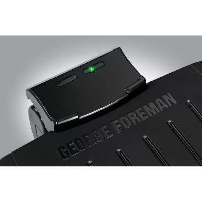 Гриль George Foreman прижимний Immersa Small, 1100Вт, темп. режимів-1, з`ємні пластини, метал, пластик, чорний (28300-56)