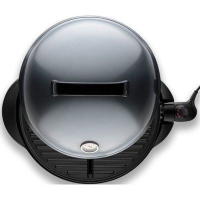 Гриль Russell Hobbs барбекю Indoor Outdoor 2400Вт, темп. режимів-5, діаметр- 43.5см, з`ємні пластини, метал, чорний (22460-56)