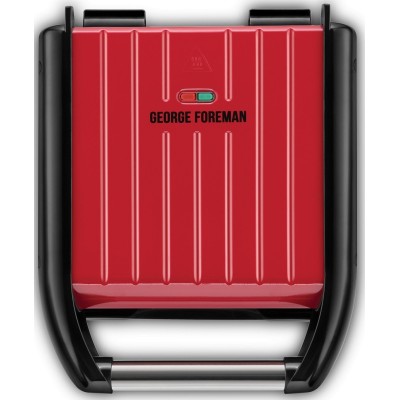 Гриль Russell Hobbs прижимний Compact Steel 1200Вт, темп. режимів-1, метал, червоно-чорний (25030-56)