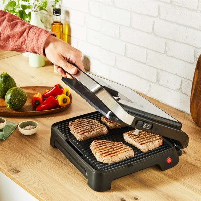 Гриль Tefal прижимний Inicio Classic 2000Вт, темп. режимів-3, метал, чорний (GC272D10)