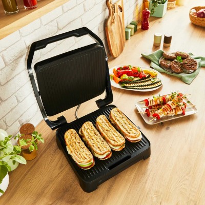Гриль Tefal прижимний Inicio Classic 2000Вт, темп. режимів-3, метал, чорний (GC272D10)