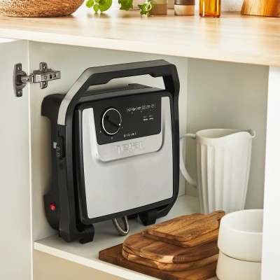 Гриль Tefal прижимний Inicio Classic 2000Вт, темп. режимів-3, метал, чорний (GC272D10)