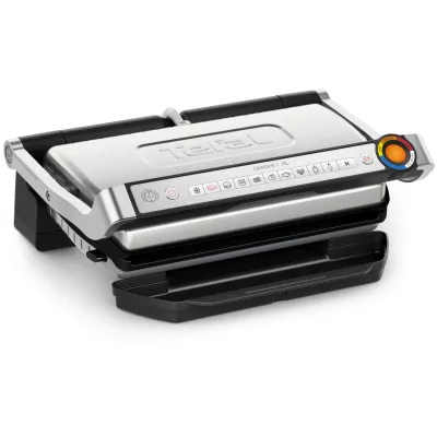 Гриль Tefal прижимний OptiGrill+ XL 2000Вт, темп. режимів-4, з`ємні пластини, алюміній, метал (GC727D10)