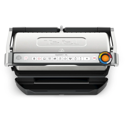 Гриль Tefal прижимний OptiGrill+ XL 2000Вт, темп. режимів-4, з`ємні пластини, алюміній, метал (GC727D10)