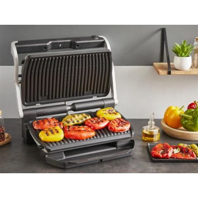 Гриль Tefal прижимний OptiGrill+ XL 2000Вт, темп. режимів-4, з`ємні пластини, алюміній, метал (GC727D10)