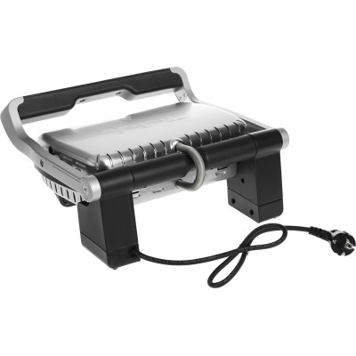 Гриль Tefal притискний OptiGrill+ Initial 2000Вт, темп. режимів-5, знімні пластини, метал (GC706D34)