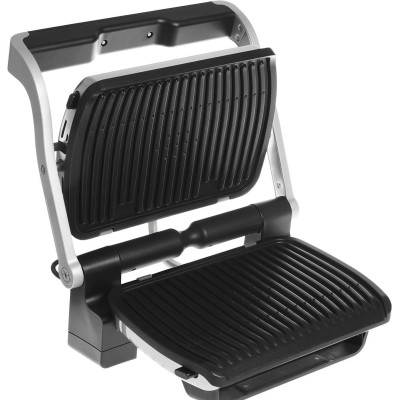 Гриль Tefal притискний OptiGrill+ Initial 2000Вт, темп. режимів-5, знімні пластини, метал (GC706D34)