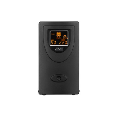 Джерело безперебійного живлення 2E DD2000, 2000VA/1200W, LCD, USB, 2xSchuko (2E-DD2000)