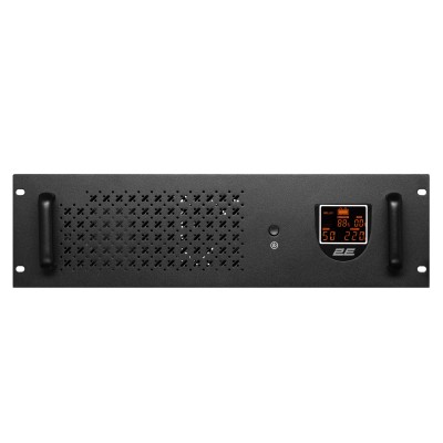 Джерело безперебійного живлення 2E RE1200, 1200VA/720W, RM 3U, LCD, USB, 2xSchuko (2E-RE1200)