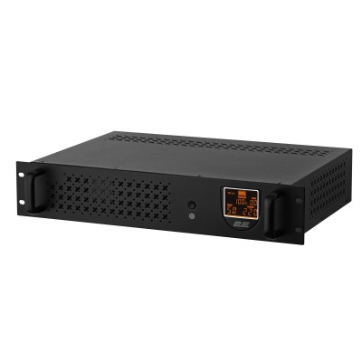 Джерело безперебійного живлення 2E RE850, 850VA/480W, RM 2U, LCD, USB, 2xSchuko (2E-RE850)