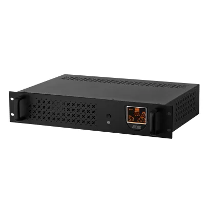 Джерело безперебійного живлення 2E RE850, 850VA/480W, RM 2U, LCD, USB, 2xSchuko (2E-RE850)