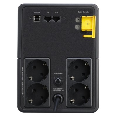 Джерело безперебійного живлення APC Back-UPS 1200VA/650W, USB, 4xSchuko (BX1200MI-GR)