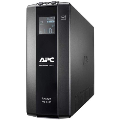 Джерело безперебійного живлення APC Back-UPS Pro 1300VA/780W, LCD, USB, 6+2 C13 (BR1300MI)