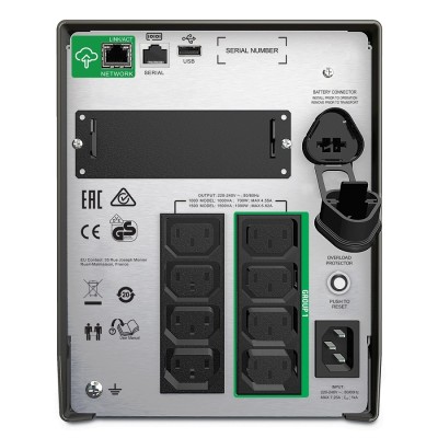 Джерело безперебійного живлення APC Smart-UPS 1000VA/700W, LCD, USB, SmartConnect, 8xC13 (SMT1000IC)