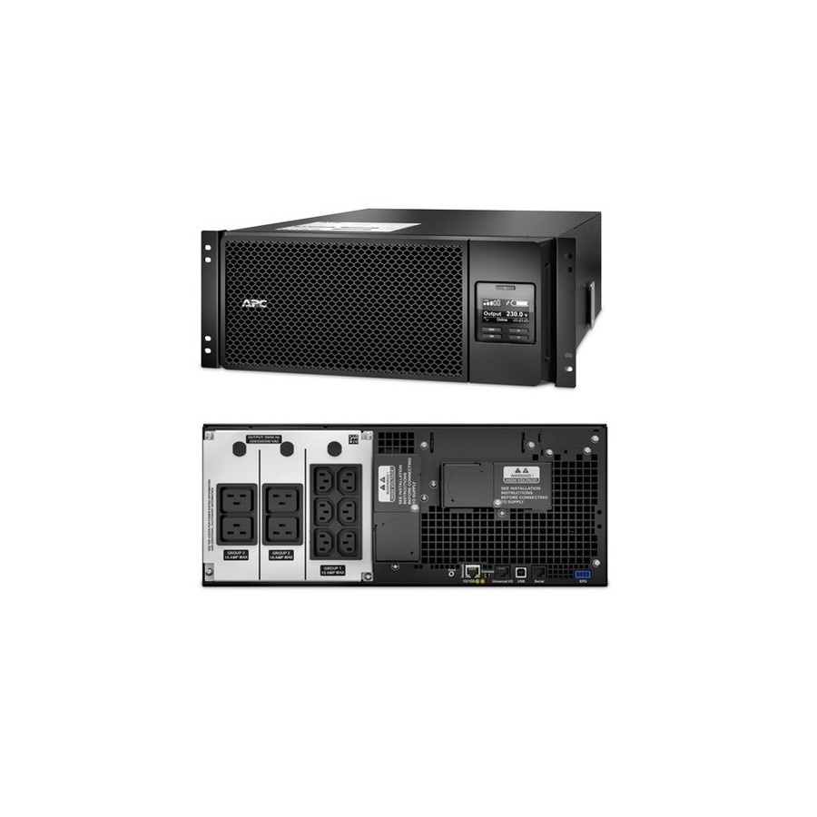 Джерело безперебійного живлення APC Smart-UPS Online 6000VA/6000W, RM 4U, LCD, USB, RS232, 6xC13, 4xC19 (SRT6KRMXLI) Джерело безперебійного живлення APC Smart-UPS Online 6000VA/6000W, RM 4U, LCD, USB, RS232, 6xC13, 4xC19 (SRT6KRMXLI)