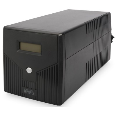 Джерело безперебійного живлення DIGITUS 1000VA/600W, LCD, RJ45, RS232, USB, 4xSchuko (DN-170074)