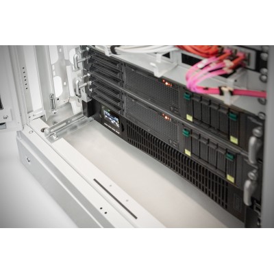 Джерело безперебійного живлення DIGITUS 1500VA/1500W, RTU2, LCD, RJ45, RS232, USB, 8xC13 (DN-170094)